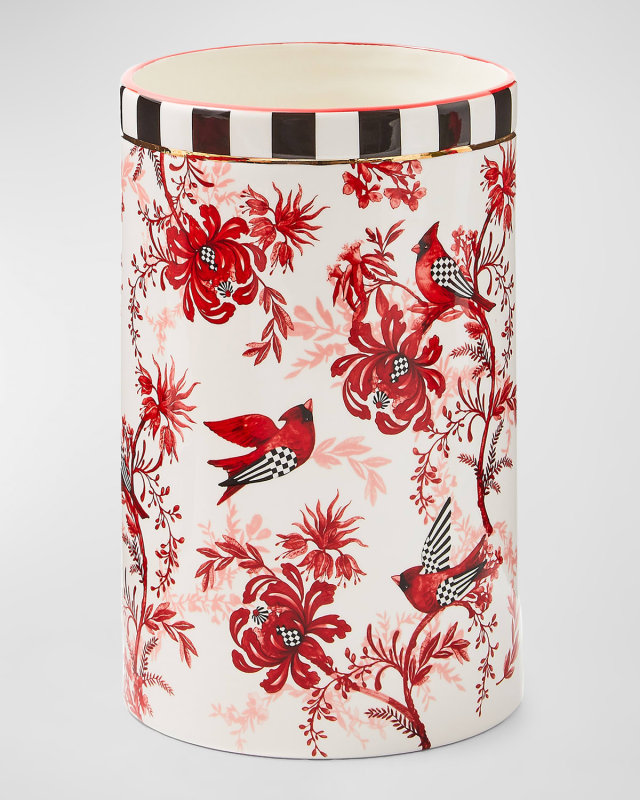 Cardinal Toile Short Vase