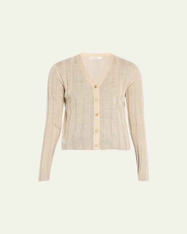 Dwin Rib-Knit Cardigan
