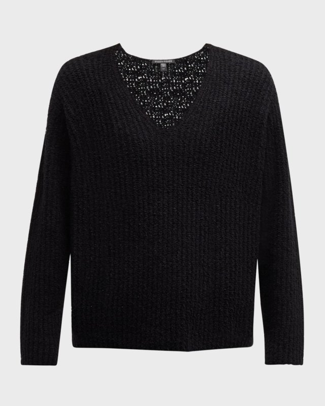 Ribbed Organic Cotton-Cashmere Sweater