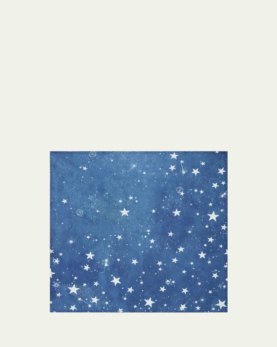 Celestial Stars Cosmic Blue Napkin, 20" Square