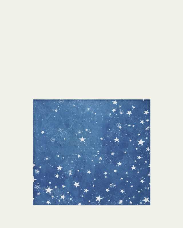 Celestial Stars Cosmic Blue Napkin, 20" Square