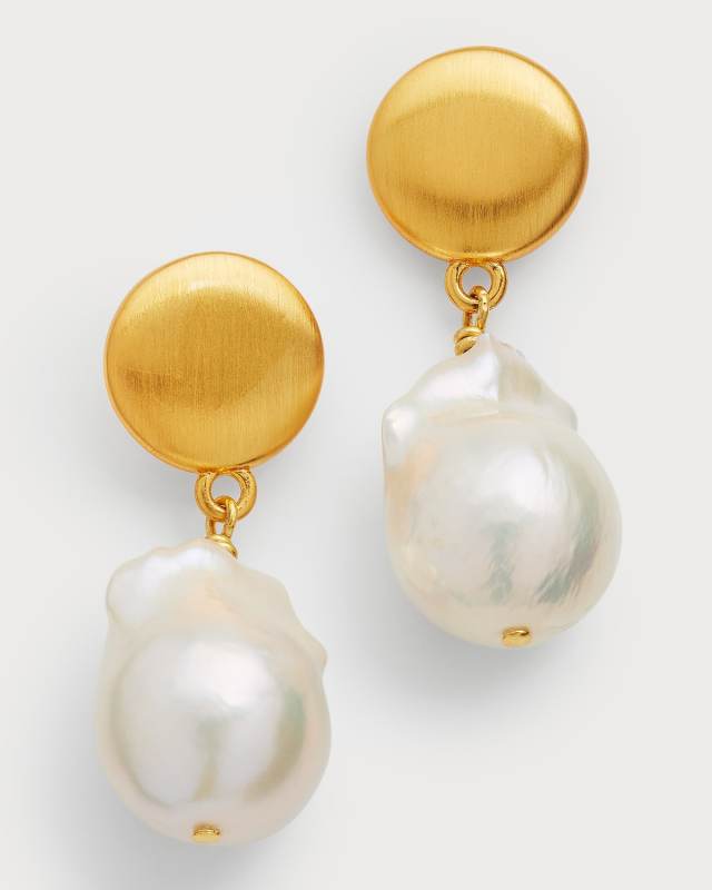 Baroque Pearl Drop Earrings