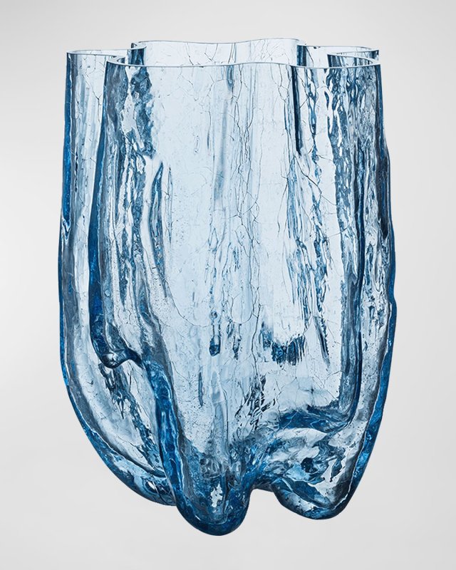 Crackle Circular Vase, XL