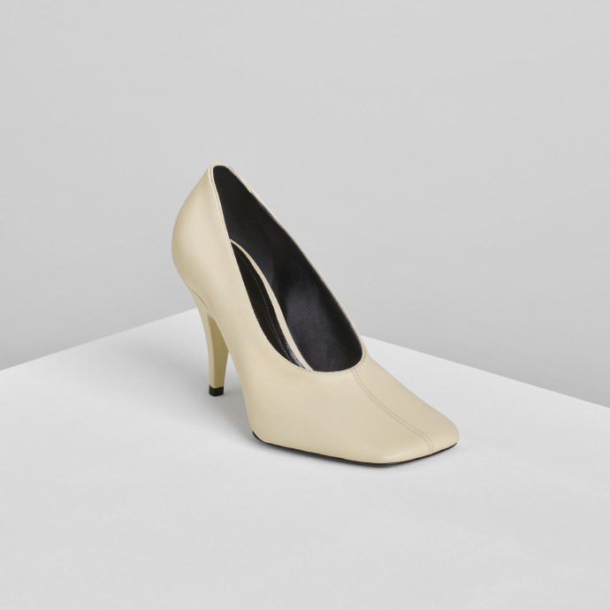 PHOEBE PHILO SOFT SQUARE-TOE PUMP 90