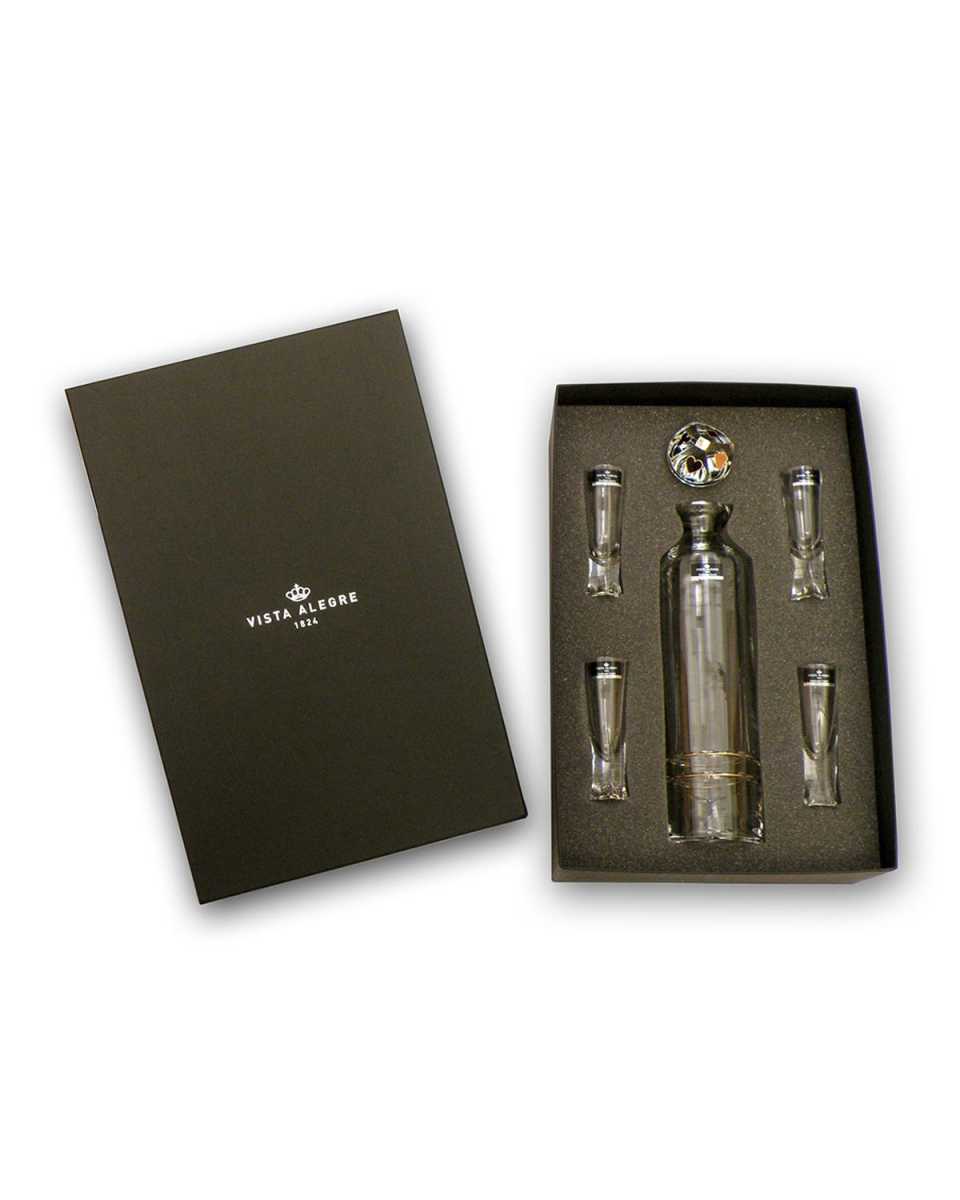 Naipes Vodka Decanter with 4 Shot Glasses