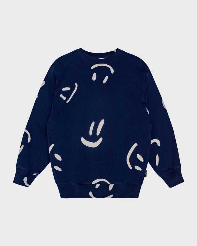 Boy's Monti Happy Face Sweatshirt, Size 8-12
