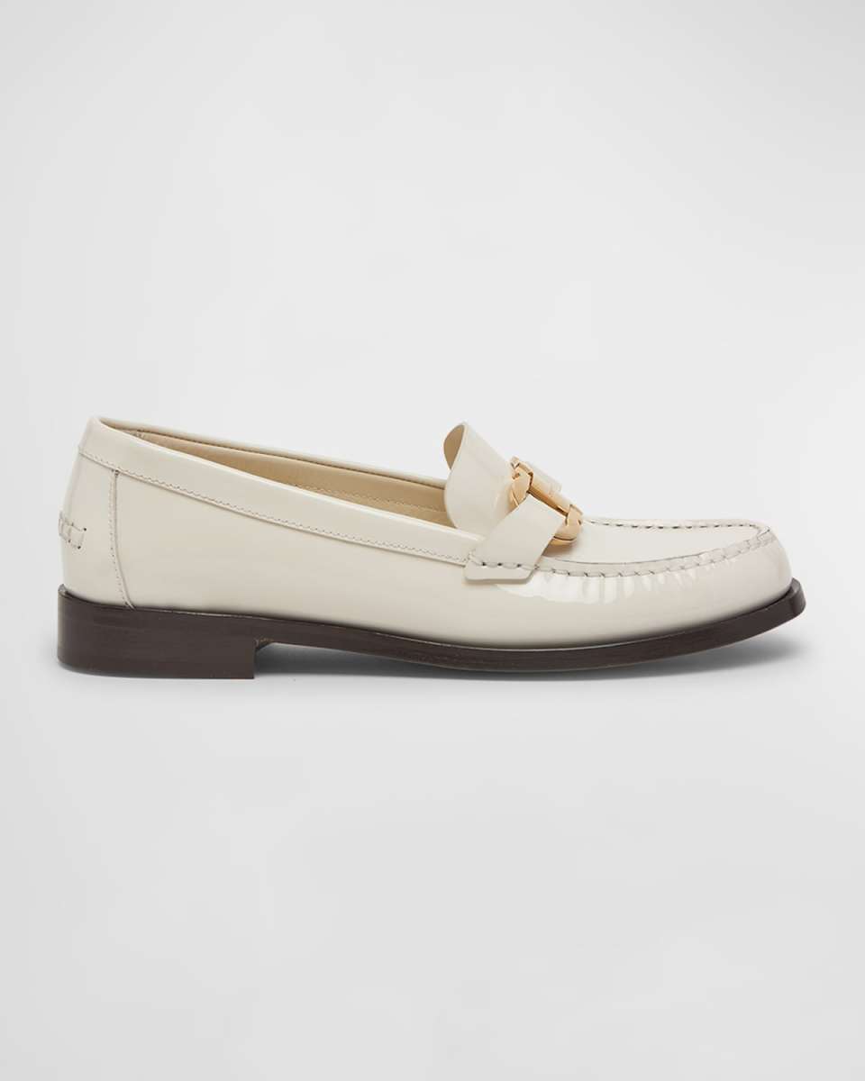Maryan Patent Gancini Bit Loafers