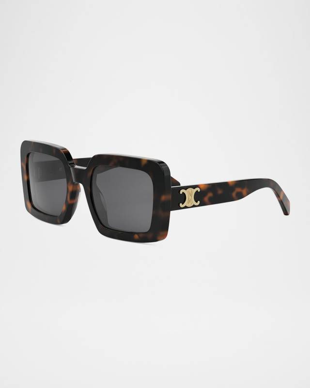 Triomphe Acetate Square Sunglasses