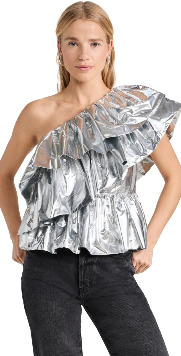 endless rose Metallic Tiered Top Silver
