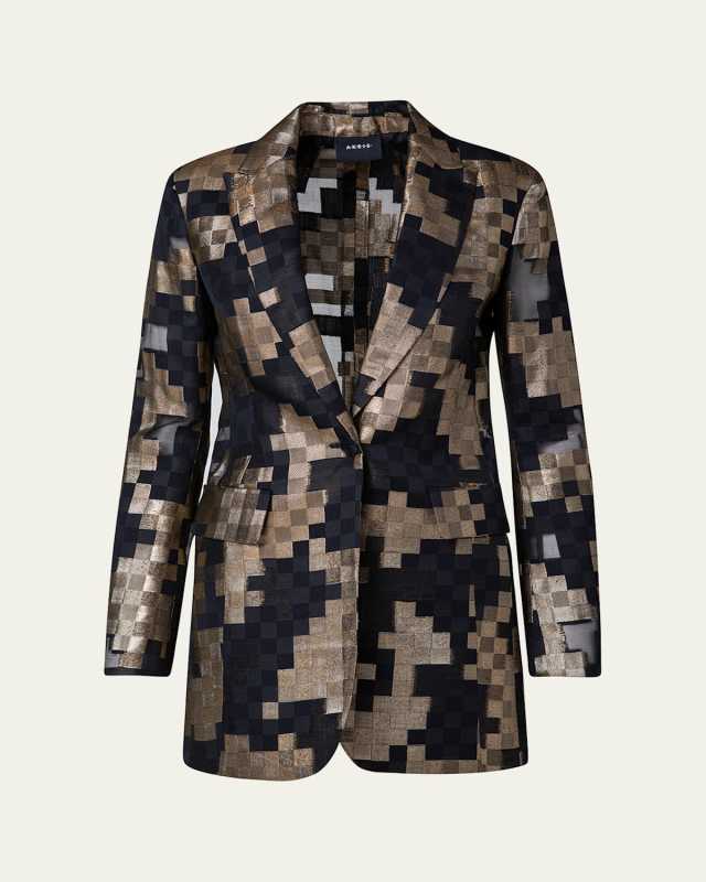 Manuel Abstract Jacquard Jacket