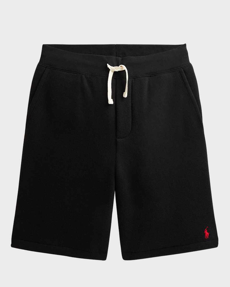 Kid's Embroidered Pony Fleece Shorts, Size S-