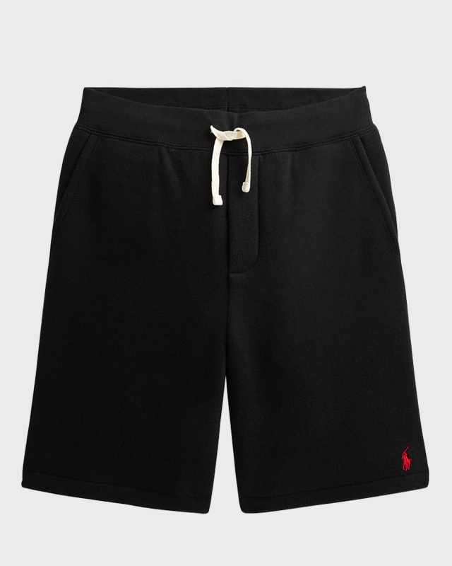 Kid's Embroidered Pony Fleece Shorts, Size S-