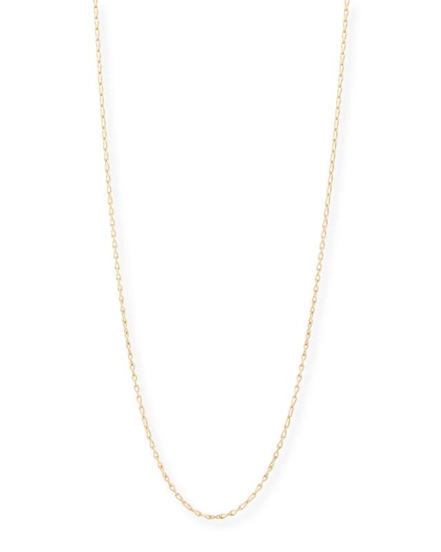 18K Rose Gold Eight Chain, 35"L