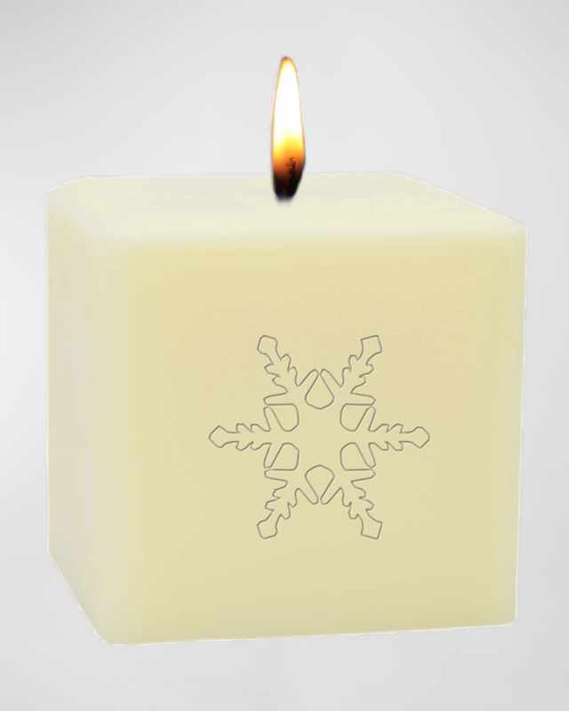 3" Eco-Luxury Snowflake Soy Candle