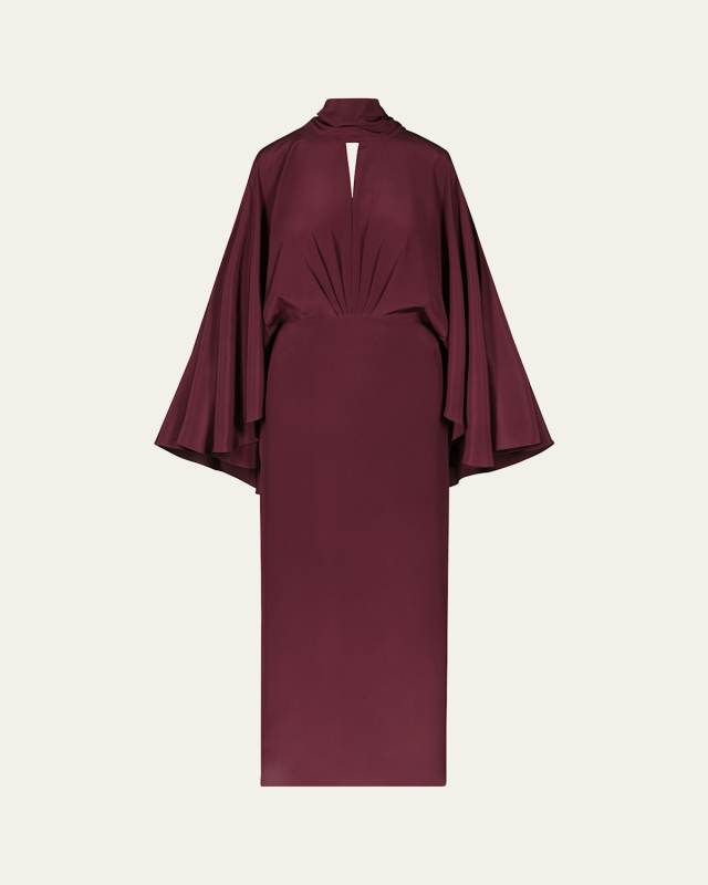 Parajes Lejanos Crepe Ankle Dress