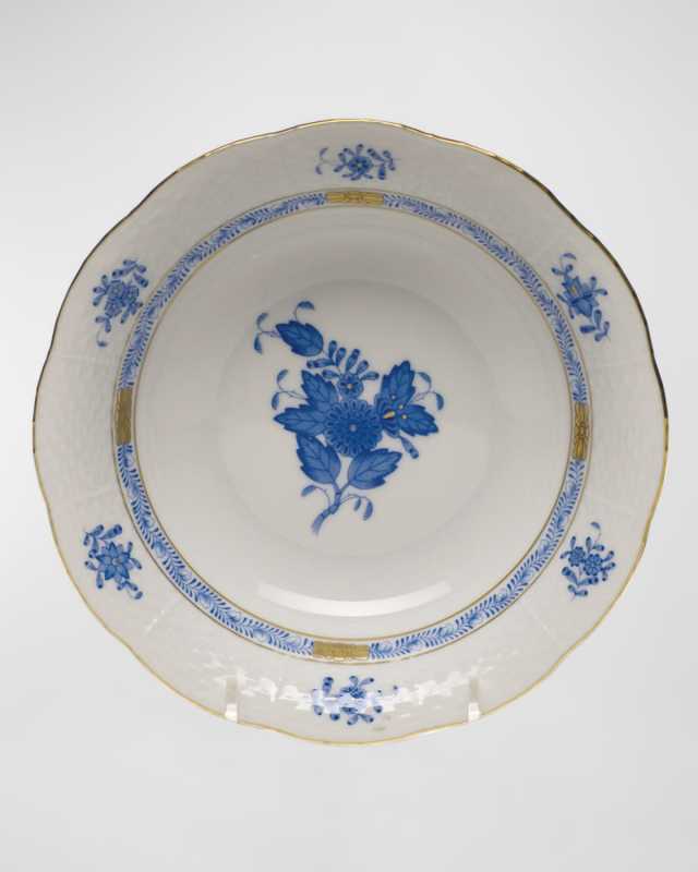 Chinese Bouquet Blue Oatmeal Bowl