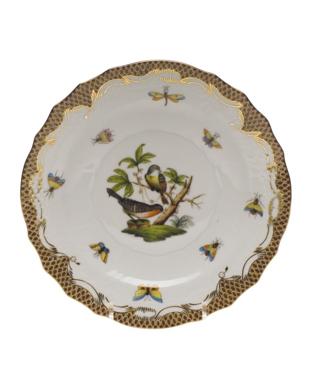 Rothschild Bird Brown Motif 2 Salad Plate