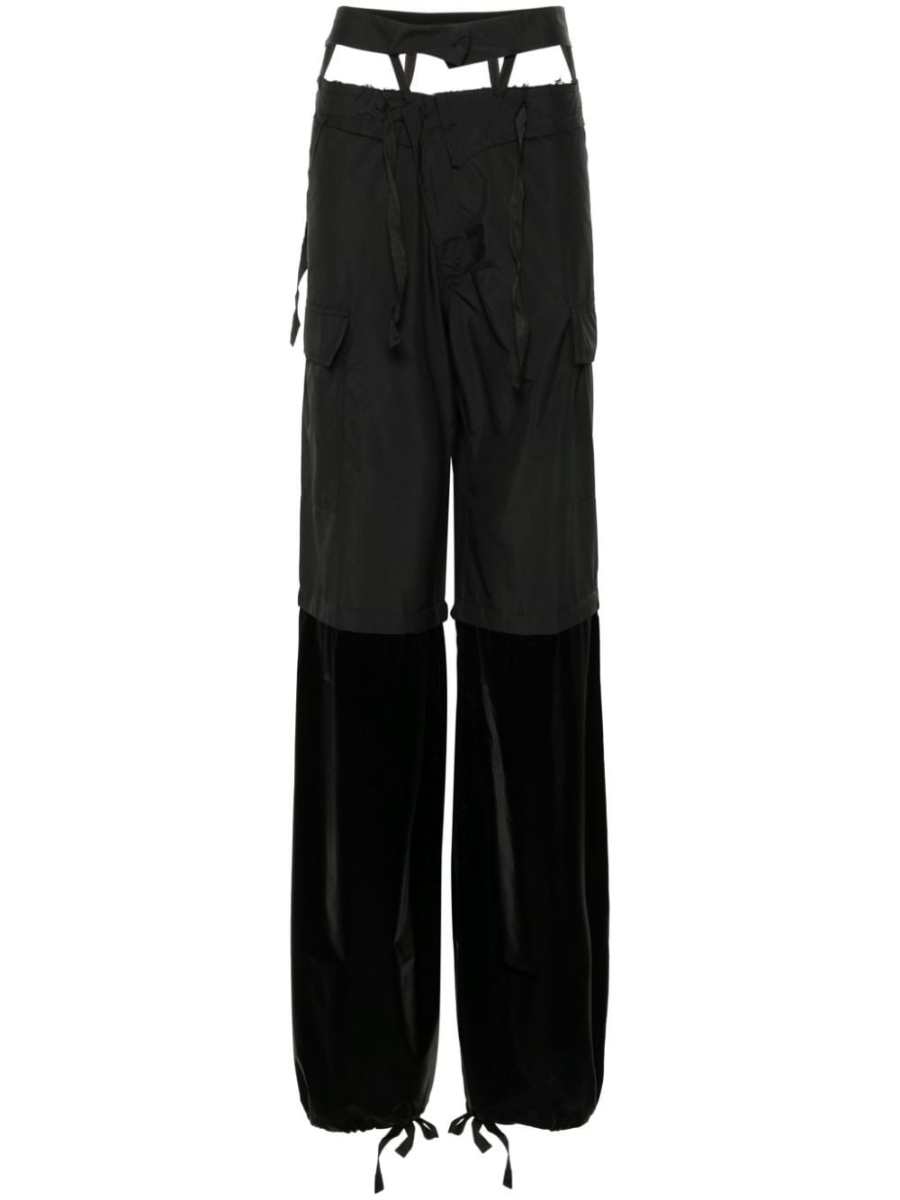 raw-cut finish trousers
