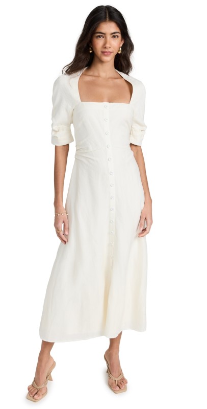 Cult Gaia Karissa Midi Dress Off White