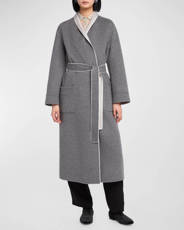 Cashmere and Wool Belted Caban Coat