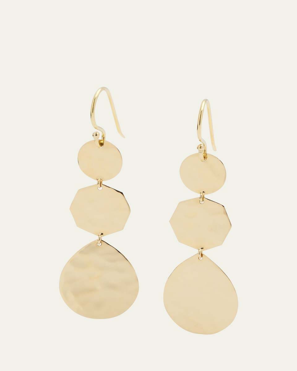 Small Crinkle Crazy 8's Earrings in 18K Gold