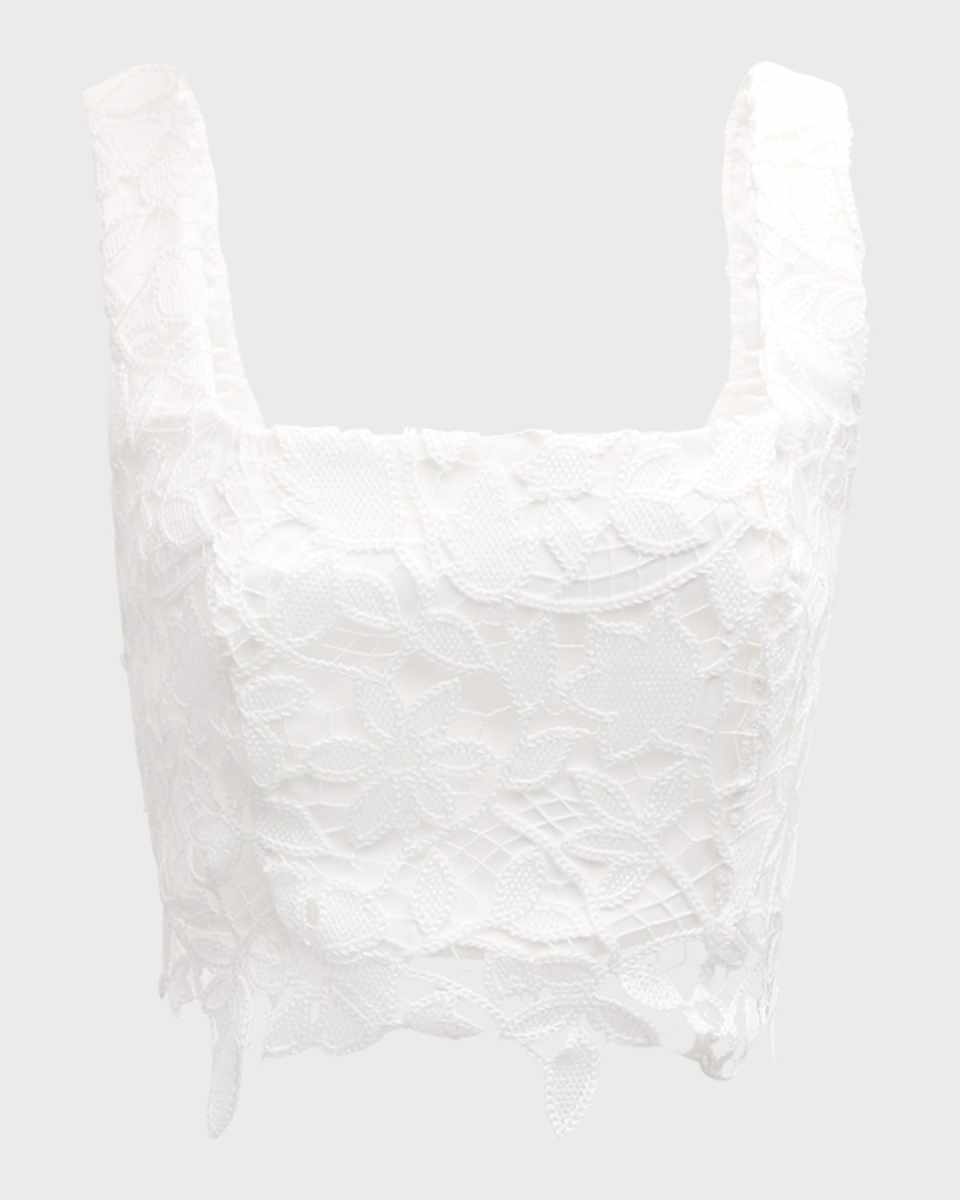 Chay Floral Lace Crop Top