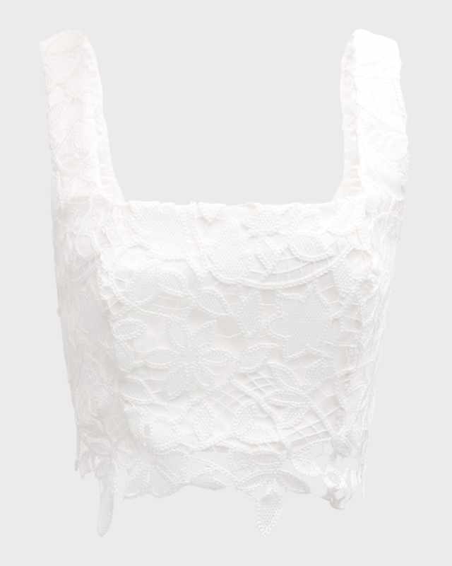 Chay Floral Lace Crop Top