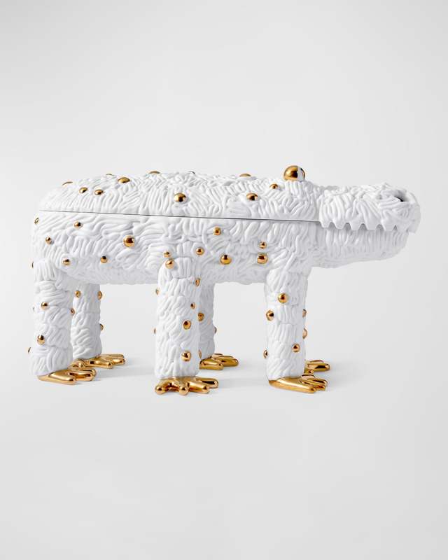 Limited Edition Haas Pedro the Croc Box, White