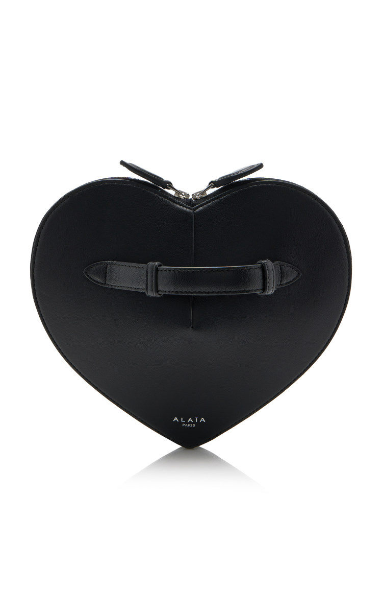 ALAIA Le Coeur Leather Clutch
