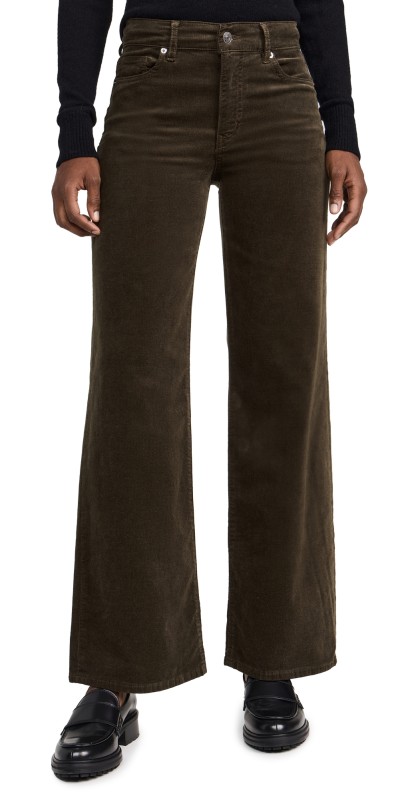 FRAME Le Slim Palazzo Corduroy Jeans Rich Military