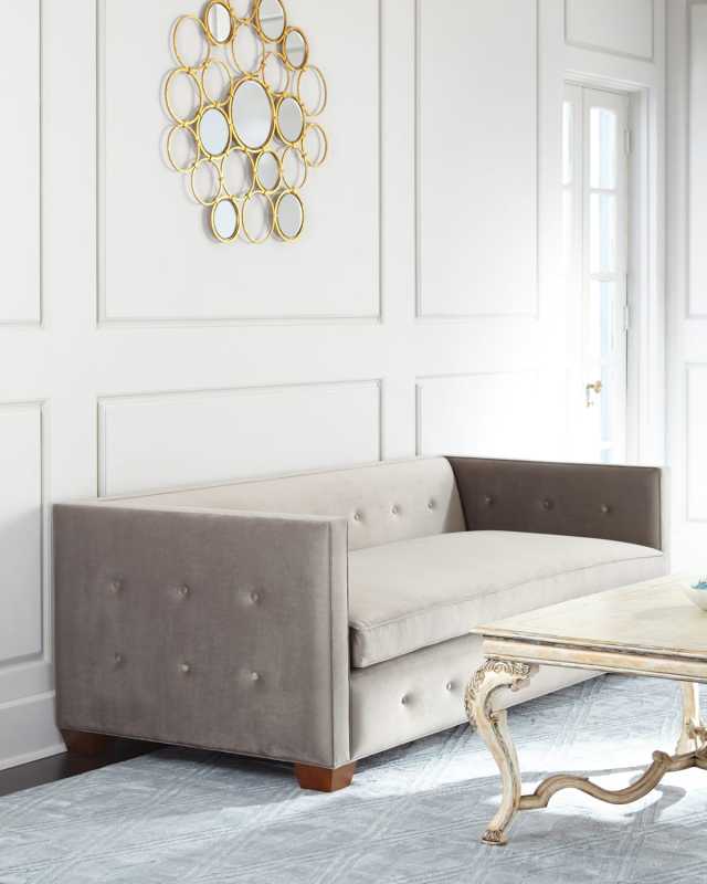 Birdie Tufted Sofa, 87"