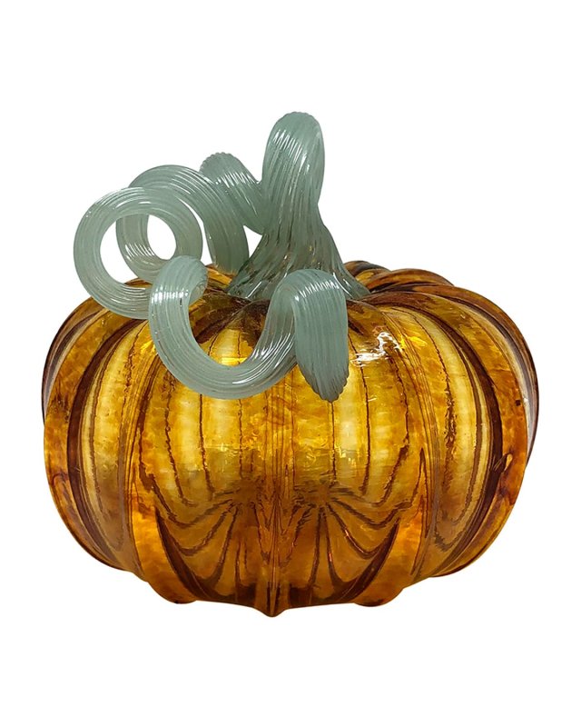 Medium Glass Pumpkin