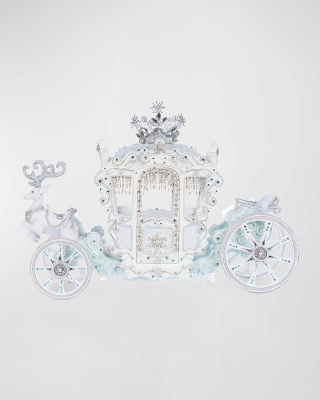 Snowflake Carriage Christmas Decor