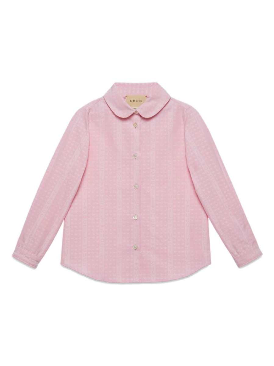 logo-jacquard shirt