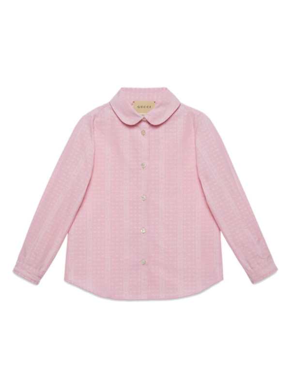 logo-jacquard shirt