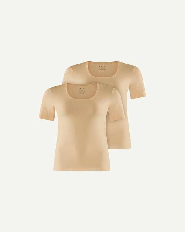 Scoop-Neck Egyptian Cotton T-Shirt 2-Pack
