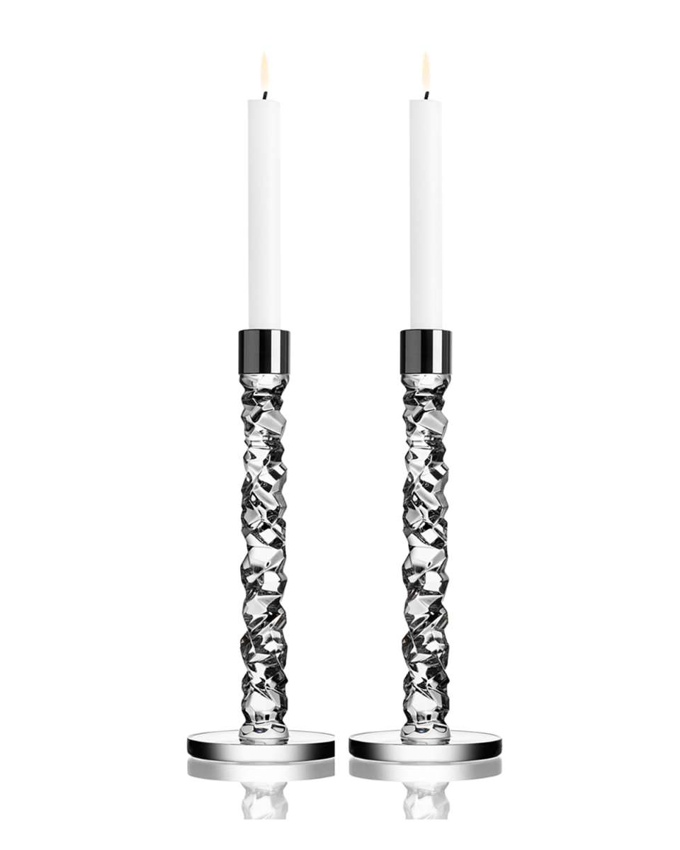 Carat Large Candlesticks, Set of 2