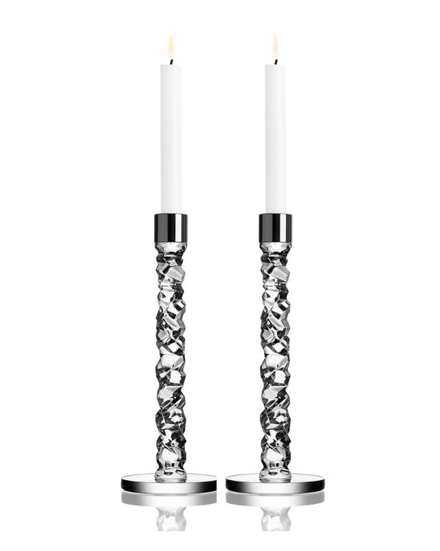 Carat Large Candlesticks, Set of 2