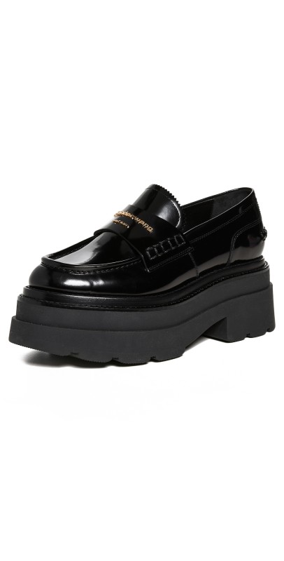 Alexander Wang Carter Platform Loafers Black