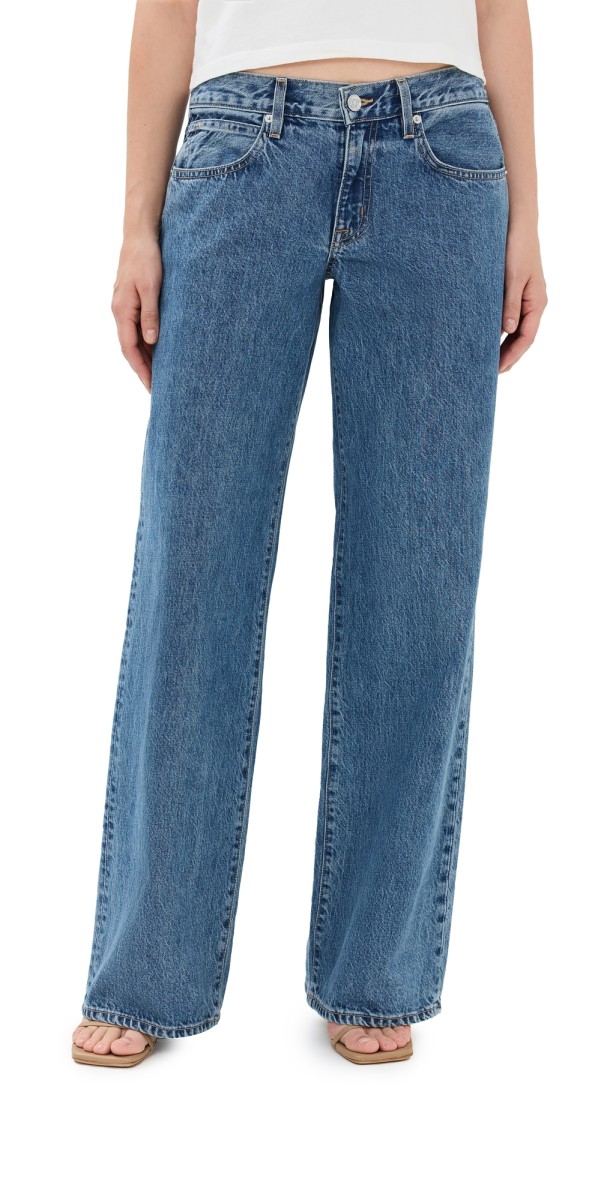 SLVRLAKE Lexi Low Rise Wide Leg Jeans Satisfaction