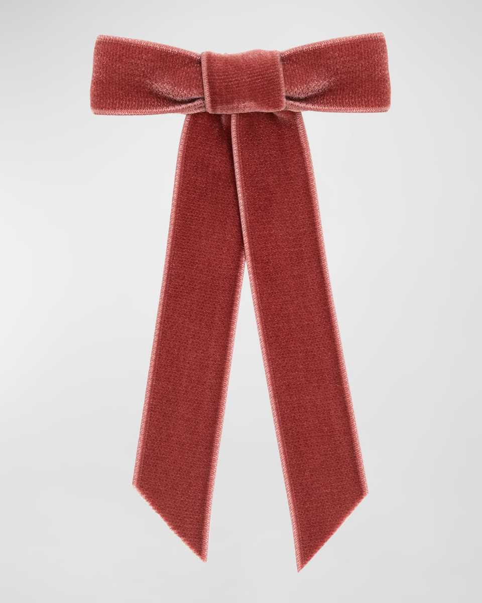 Velvet Bow Barrette