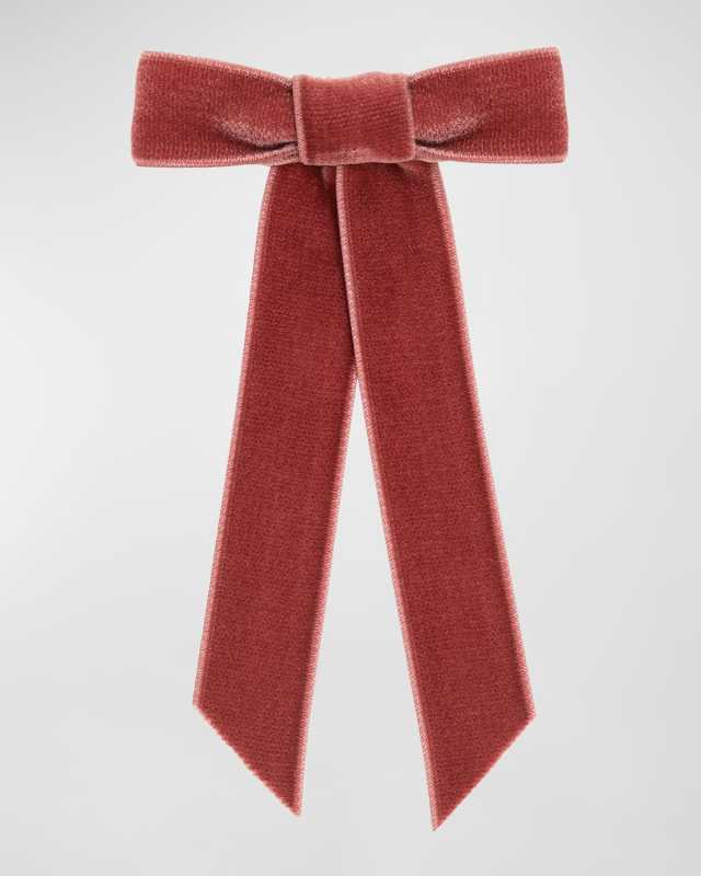 Velvet Bow Barrette
