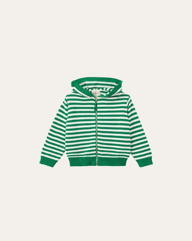 Kid's Hooded Cotton Cardigan, Size Newbor