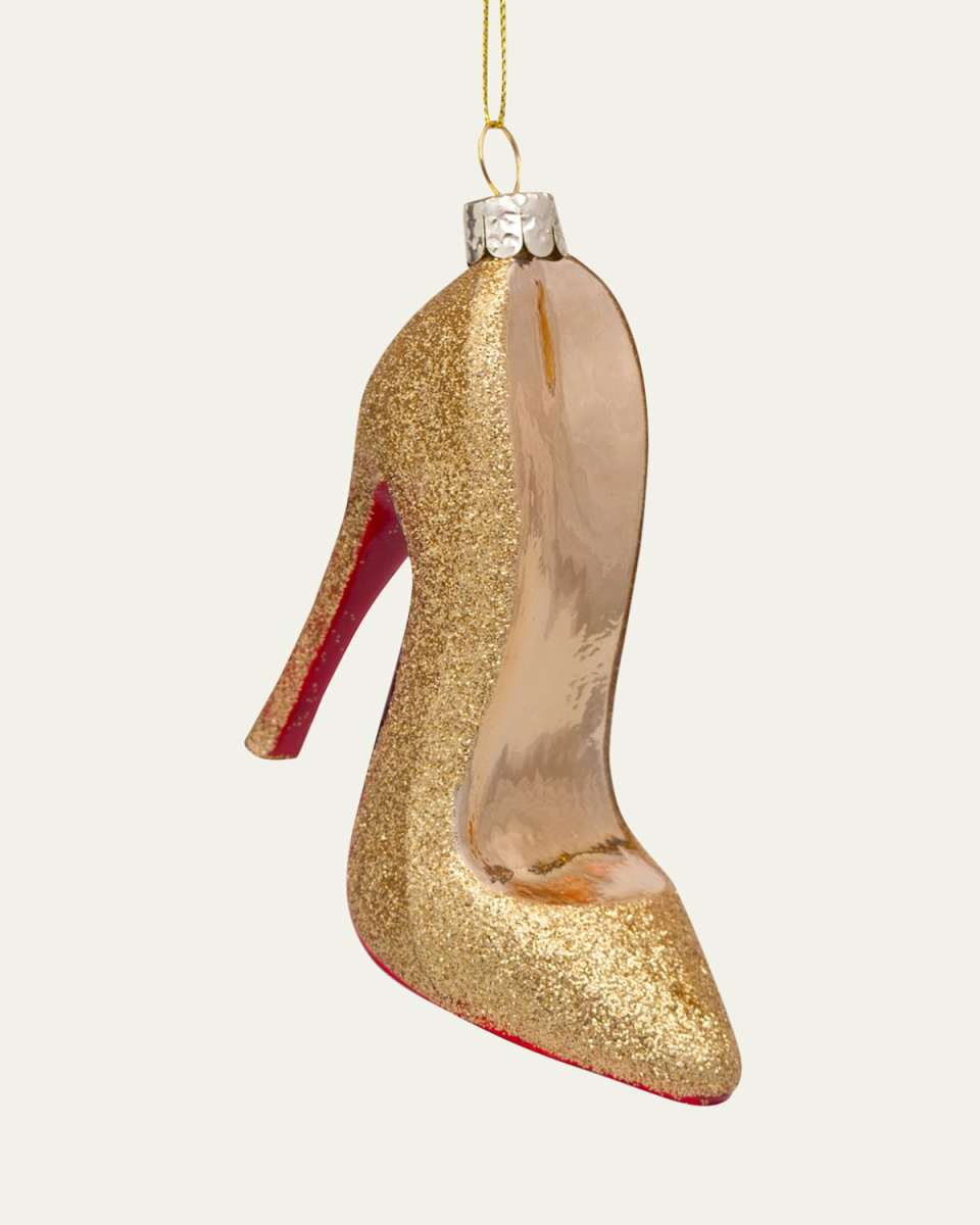 Gold High Heel Ornament