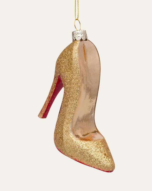 Gold High Heel Ornament