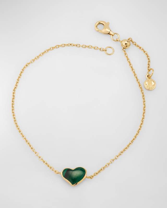 Gemstone Heart Bracelet