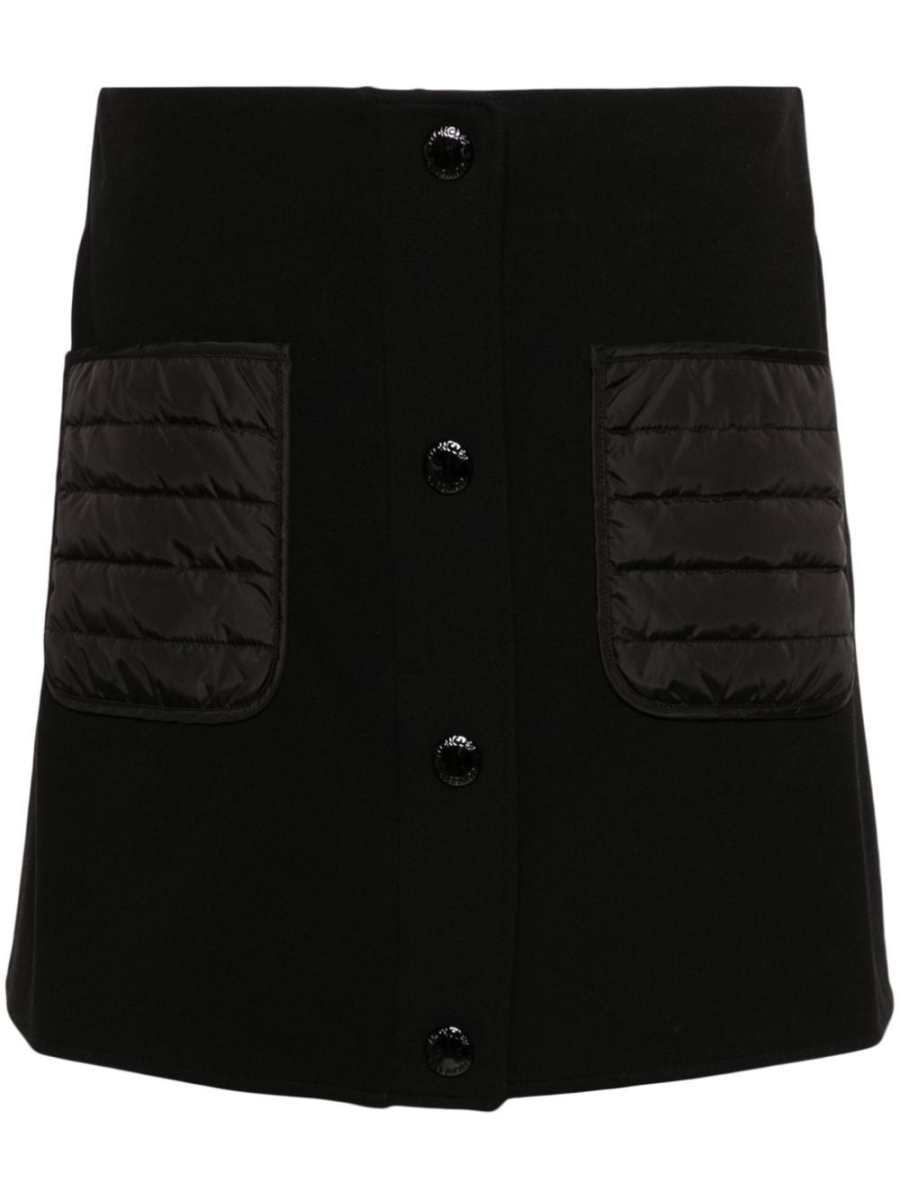 press-stud mini skirt
