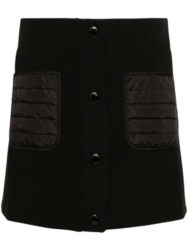 press-stud mini skirt