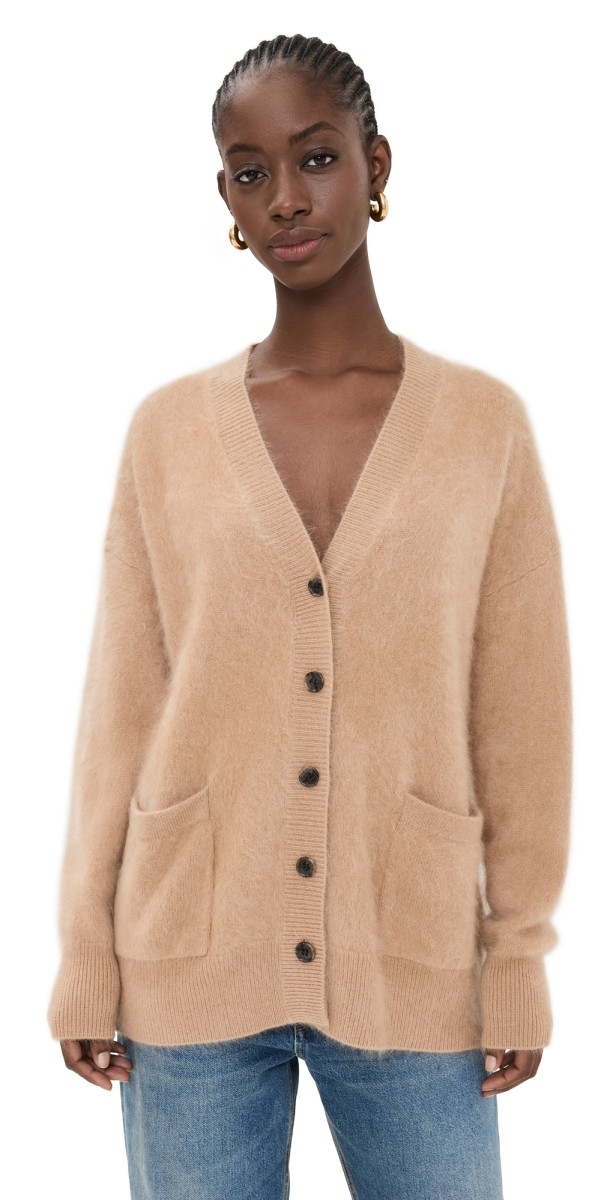 LISA YANG Malena Cashmere Cardigan Savannah Brushed