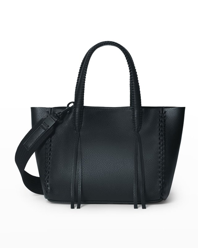 Mini Braided Leather Tote Bag